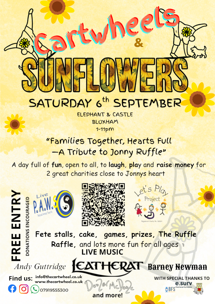 Cartwheels & Sunflowers - A Tribute to Jonny Ruffle